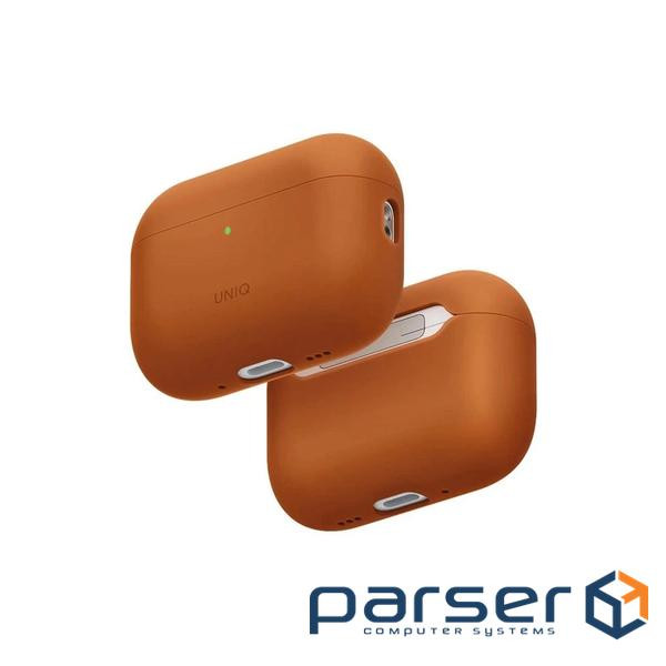 Чохол для навушників Uniq Lino для AirPods Pro 3 gen Silicone Orange (8886463696903)