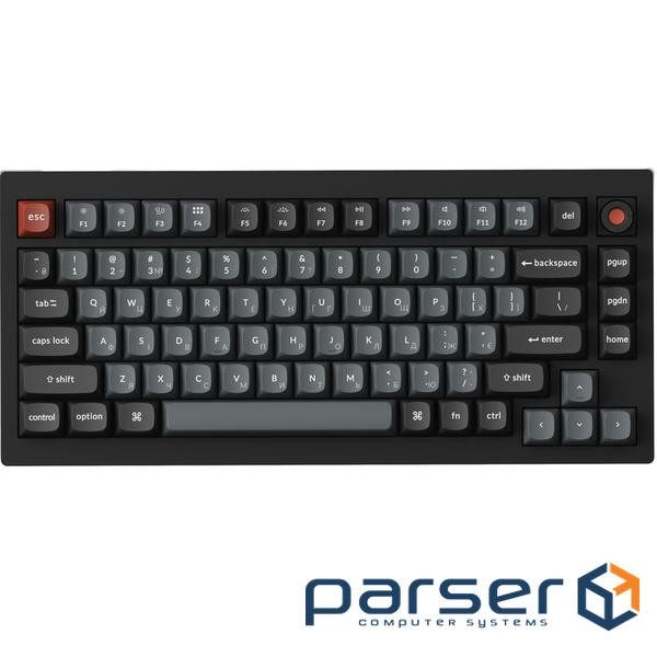 Клавіатура дротова Keychron V1 8K Keychron Super Red Switch Black RGB (V1W-D1-UA)
