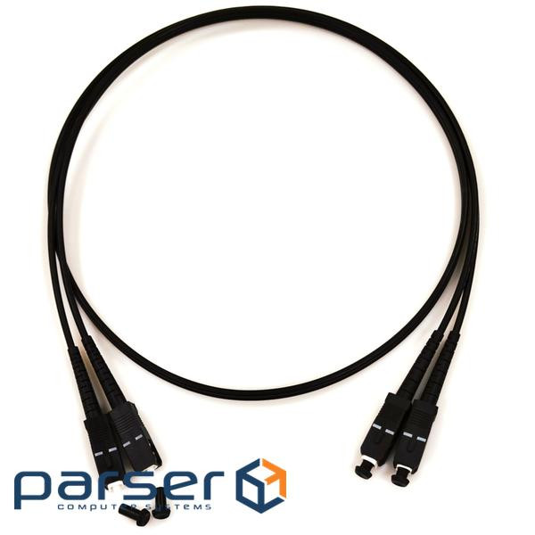 Патчкорд SC/UPC-SC/UPC MM (G50-OM3) 5м Duplex чорний (UPC-5SCSC(MM)D(ON)BK)