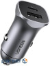 Зарядний пристрій Ugreen 1xUSB-C + 1xUSB 30W car adapter CD130 black (40858)