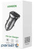 Зарядний пристрій Ugreen 1xUSB-C + 1xUSB 30W car adapter CD130 black (40858)