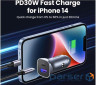 Зарядний пристрій Ugreen 1xUSB-C + 1xUSB 30W car adapter CD130 black (40858)