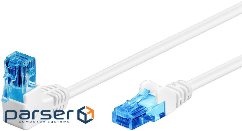 Патч-корд неекранований RJ45 UTP6a 10.0m,patch AWG25 1x90ё D=5.9mm Gold,білий (75.05.1540-5) (75.05.1540-5)