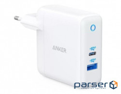 Зарядний пристрій Anker PowerPort PD+ 2 - 20W 1xPD 15W 1xUSB (White) (A2636G21)