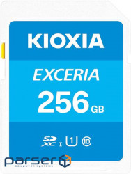 Карта памяти Kioxia 256 ГБ Exceria SD SDXC UHS-I U1 Class 10 Read 100MB/s (LNEX1L256GG4)