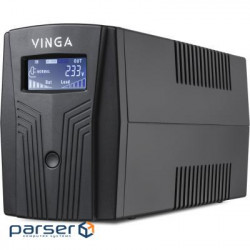Джерело безперебійного живлення Vinga LCD 1200VA plastic case (VPC-1200P)