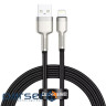 Кабель Baseus Cafule Metal USB-Lightning, 2.4A, 1м Black (6953156202245)