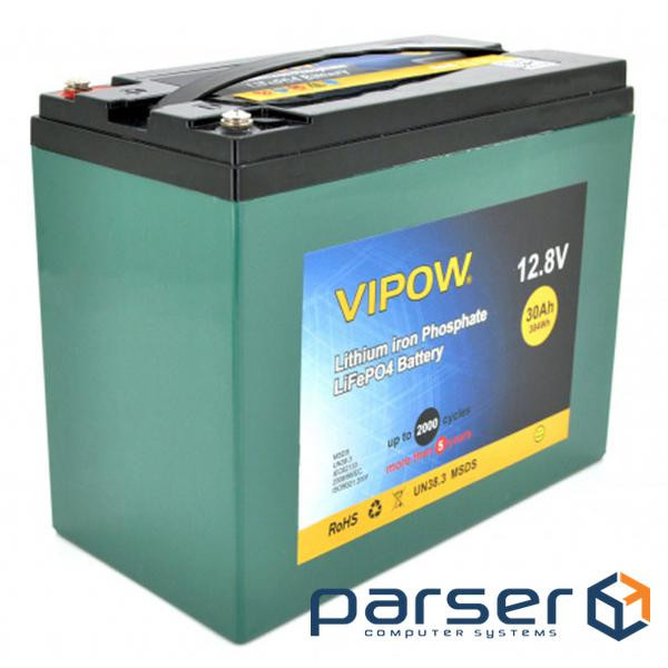 Батарея LiFePo4 Vipow LiFePO4 12.8V-30A (LiFePO4128-30/25)