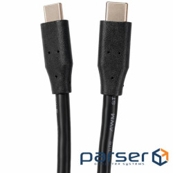 Кабель USB 2.0 Type-C M-M, 1м (60W) чорний (KD-UCUC3002-1m)