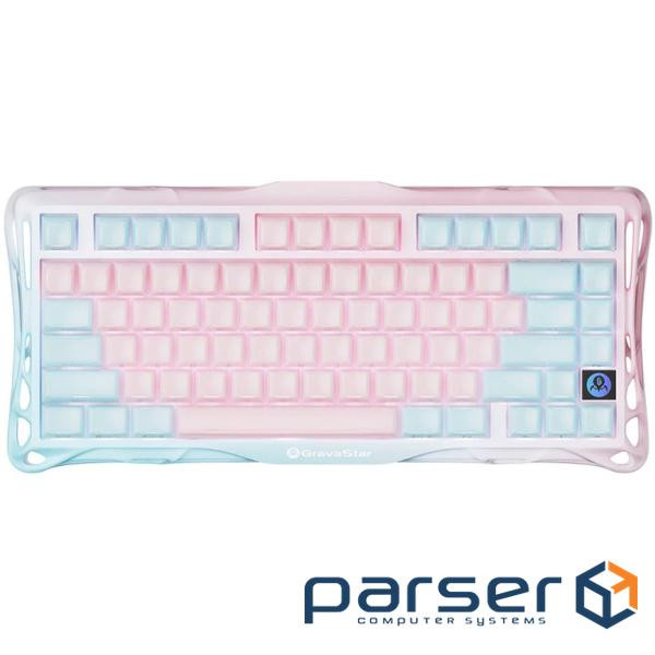 Клавіатура бездротова GRAVASTAR Mercury K1 Lite Special Edition Lumen Rose (GSK1LITE PM PNK)