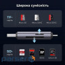 Кардридер USB Ugreen CM185, Grey, Type-C / USB 3.0 - microSD / SD (50706)