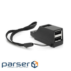 Портативний USB HUB 3.0 на 1 порт USB3.0+2 порту USB2.0, Black, OEM (YT-3(2 / 2.0+1 / 3.0))