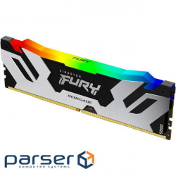 Модуль пам'яті KINGSTON FURY Renegade RGB Black/Silver DDR5 8000Mhz 32GB Kit 2x16G (KF580C38RSAK2-32)