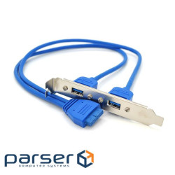 Планка розширення USB 3.0, на задню панель 2port, OEM (Планка розширення) USB 3.0)