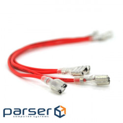 Jumper (connector) 250 mm 0.75 mm2 for F2 terminals (F2 red 250 mm 0.75 mm2 for terminals )
