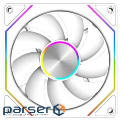 Вентилятор реверсний PCCOOLER FG120R ARGB WH біий для корпусу 120x120x25мм, HB, (F1G12R-WHAC112-GI)