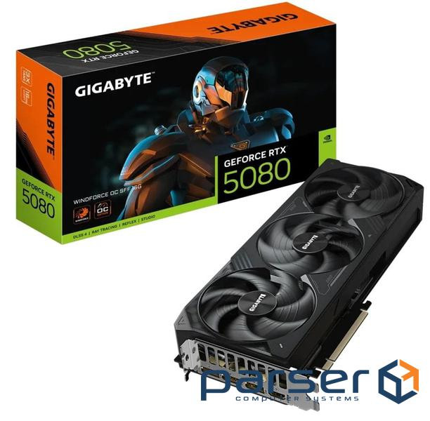 Відеокарта GIGABYTE Nvidia GeForce RTX 5080 WINDFORCE OC SFF 16G (GV-N5080WF3OC-16GD) GIGABYTE Nvidia GeForce RTX 5080 WINDFORCE OC SFF 16G (GV-N5080WF3OC-16GD)