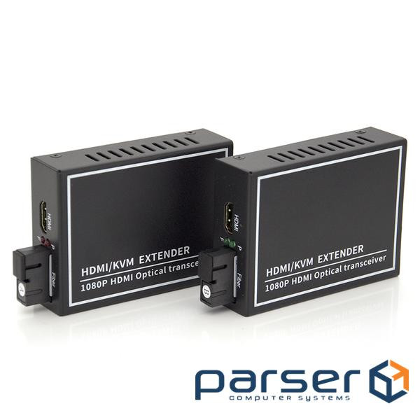 Одноканальний активний підовжувач HDMI сигналу по оптоволоконному кабелю USB. Даль (HDMI-SFP-20 км )