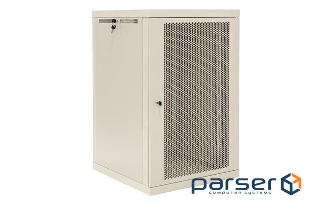 Шафа телекомунікаційна 19" VAGO Lite 9U-580, настінна, двері перфорований метал, с (000336) (000336)