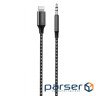 Кабель AUX Proove SoundMesh Lightning to 3.5mm (1m) gray (ACSM00002801)