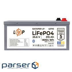 Аккумулятор LP LiFePO4 25,6V - 315 Ah (8064Wh) (BMS 200A/150А) метал Smart BT (41224) (42710)