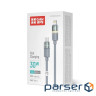 Дата кабель USB-C to Lightning 1.0m PD30W warm light gray ColorWay (CW-CBPDCL092-GR)