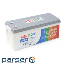 Акумуляторна батарея Redodo 25.6V 100Ah 2560Wh LiFePO4 (100 / 100A)(532*207*215) (Redodo-256V100Ah)