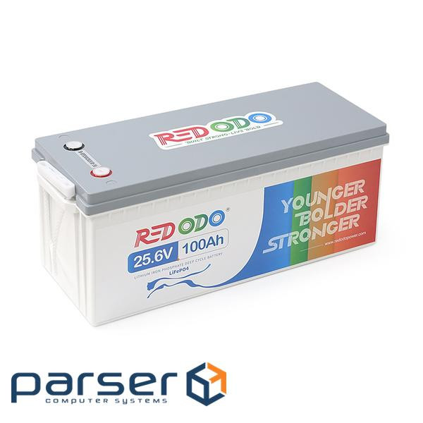 Акумуляторна батарея Redodo 25.6V 100Ah 2560Wh LiFePO4 (100 / 100A)(532*207*215) (Redodo-256V100Ah)