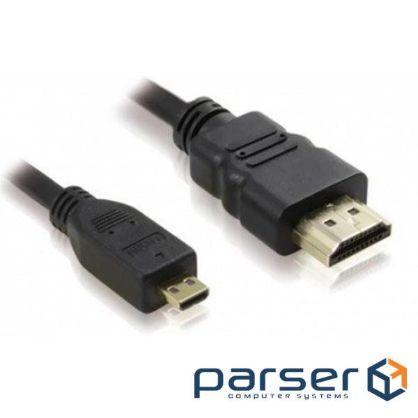Кабель мультимедійний HDMI A to HDMI D (micro), 2.0m Atcom (15268)