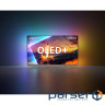 Телевізор 55" Philips OLED+ 4K 144Hz Smart Google TV Black Ambilight Bowers & Wi (55OLED910/12)
