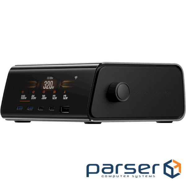 Зарядна станція ECOFLOW RAPID Pro 320W GaN Desktop Charger Silver (EF-STATION320W)