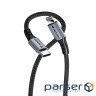 Кабель живлення та синхронізації Verbatim-USB-С- Lightning /120 см-чорний (31844)