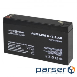 Акумуляторна батарея LOGICPOWER LPM 6 - 7.2 AH (6В, 7.2Ач) (3859)