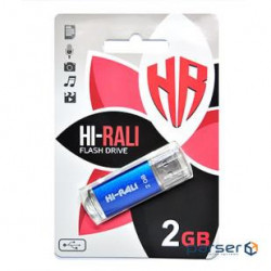 Флеш-накопичувач USB 2GB Hi-Rali Rocket Series Blue (HI-2GBRKTBL)