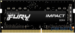 Модуль пам'яті для ноутбука SoDIMM DDR4 16GB (2x8GB) 2666 MHz Fury Impact (KF426S15IBK2/16)