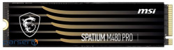 Storage device SSD 4TB MSI Spatium M480 Pro M.2 2280 PCIe 4.0 x4 NVMe 3D NAND TLC (S78-440R050-P83)