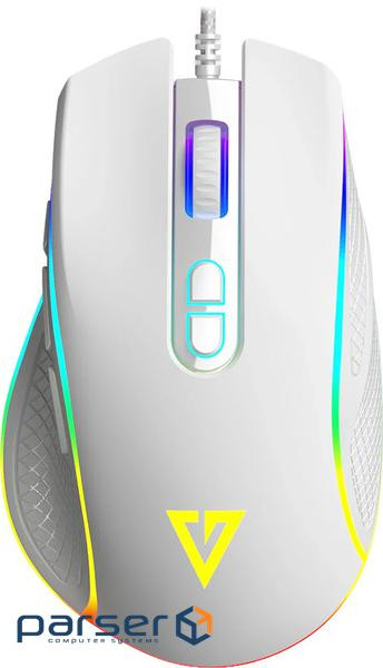 Мишка Modecom Veles Volcano, ігрова, 12800dpi., 8кн.,RGB, біла (M-MC-VELES-200)