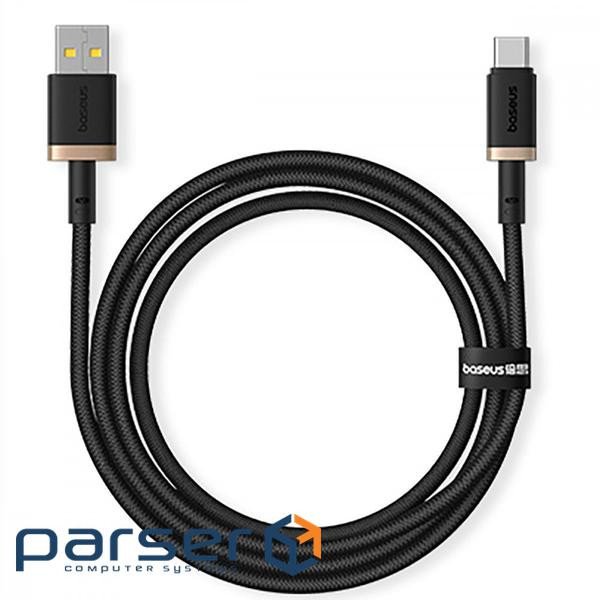 Кабель Baseus USB-Type-C 60W 2m (P10377802U01-02)чорно золот