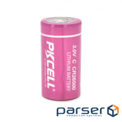 Lithium battery PKCELL CR26500, 3.0V 5400mah, OEM