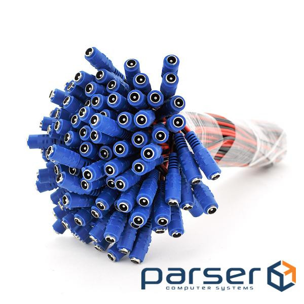 Роз&apos,єм живлення DC-F (D 5,5x2,5мм) => кабель довжиною 30см, Red / Blue (YT-DC-F-30) , Red / Blue (YT-DC-F-30)