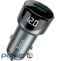 Car charger HOCO Z42 Light road 1xUSB-A, 1xUSB-C, PD20W, QC3.0 (6931474742551)