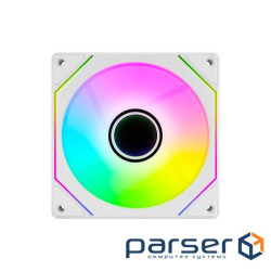 Вентилятор AeroCool Phantom M-3 Reverse 12 PWM ARGB White (ACF3-MR11227.21), 120х120х25 мм, PWM 4pin