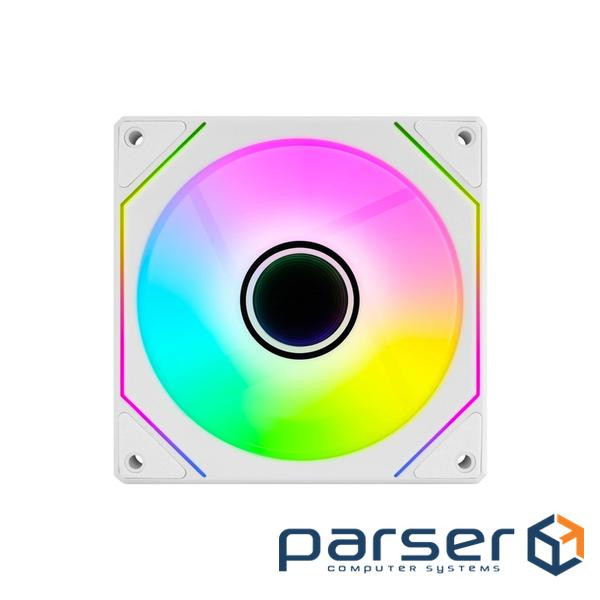 Вентилятор AeroCool Phantom M-3 Reverse 12 PWM ARGB White (ACF3-MR11227.21), 120х120х25 мм, PWM 4pin