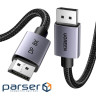 Кабель мультимедійний DisplayPort M to DisplayPort M 1.0m V1.4 8K60Hz DP120 black Ugreen (25903)