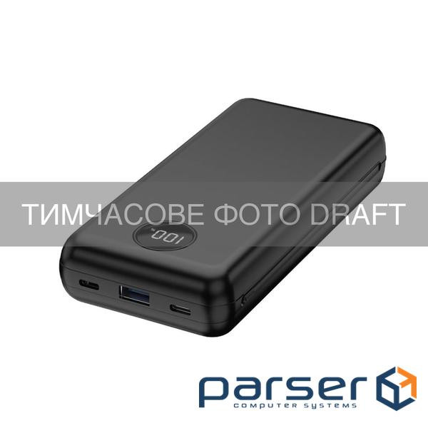 Акумулятор портативний літій-іонний Power Bank 2E 30000мА год, 65Вт, PD, QC, чорни (2E-PB3009-BLACK)