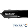 Зарядний пристрій Defender 2xUSB 12W 2.1A ECA-24 (83824)