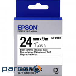 Стрічка для принтера етикеток Epson Labelworks LC-6WBN9 (C53S656006)