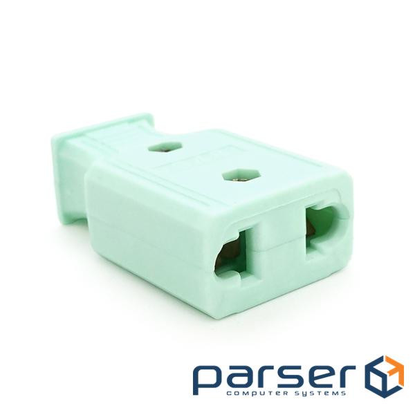 Штепсельне гніздо під вилку без заземлення 16А 250V 948, Салатовий, Q20 (948 / 250 / 16)