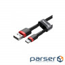 Дата кабель USB 2.0 AM to Type-C 2.0m 2A red-black Baseus (CATKLF-C91)