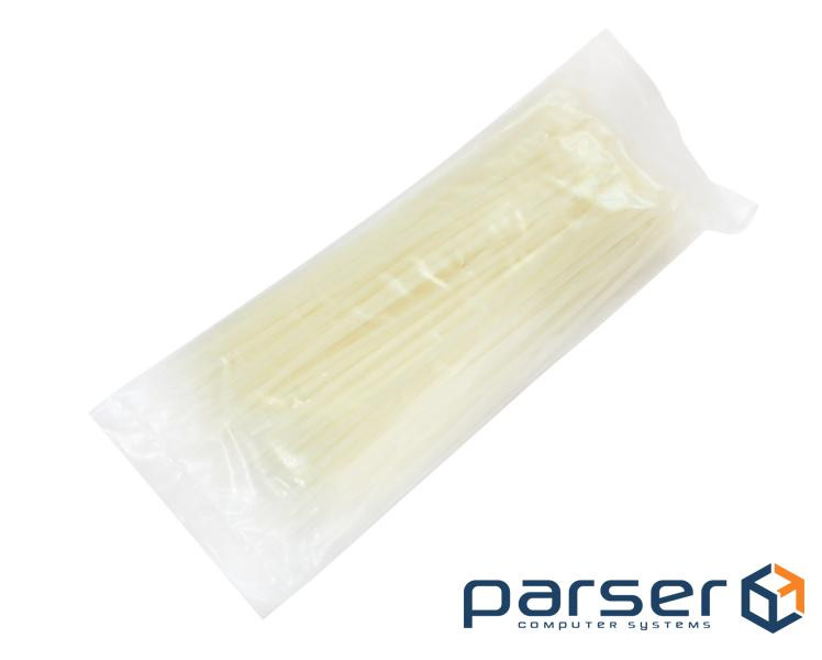 Стяжки для кабелю, 160 мм х 2,5 мм, 100 шт , White